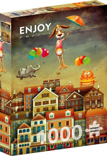 Enjoy Puzzle - Above the City - 1000 Stukjes 2