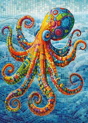 CherryPazzi - Splish Splash Octopus - 500 Stukjes