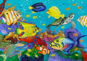 Enjoy Puzzle - Underwater Rainbow - 1000 Stukjes 3
