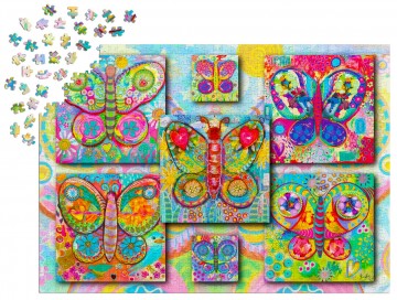 Enjoy Puzzle - Butterflies - 1000 Stukjes 4