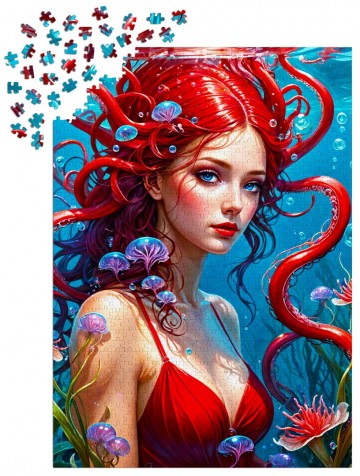 Enjoy Puzzle - Ginger Mermaid - 1000 Stukjes 4