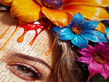 Enjoy Puzzle - Flower Girl - 1000 Stukjes 5