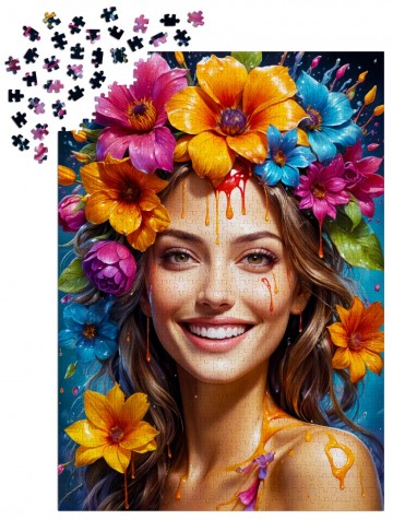 Enjoy Puzzle - Flower Girl - 1000 Stukjes 4