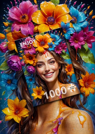 Enjoy Puzzle - Flower Girl - 1000 Stukjes 6