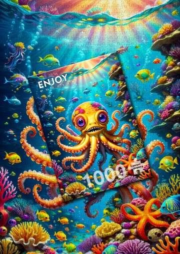 Enjoy Puzzle - Cute Octopus - 1000 Stukjes 5