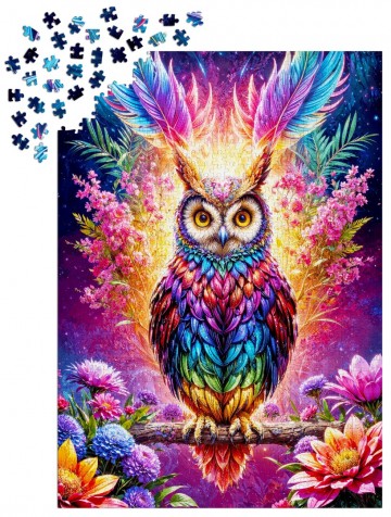 Enjoy Puzzle - Neon Owl - 1000 Stukjes 5