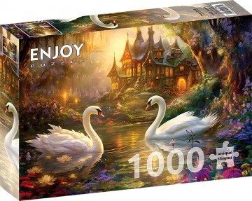 Enjoy Puzzle - Swan Song - 1000 Stukjes 2