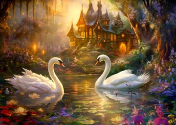 Enjoy Puzzle - Swan Song - 1000 Stukjes