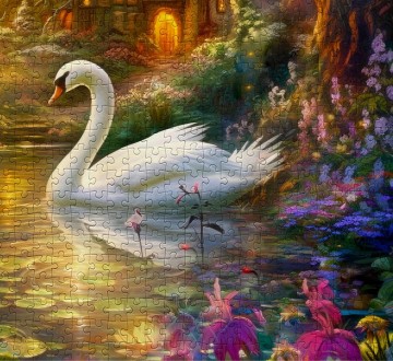 Enjoy Puzzle - Swan Song - 1000 Stukjes 4
