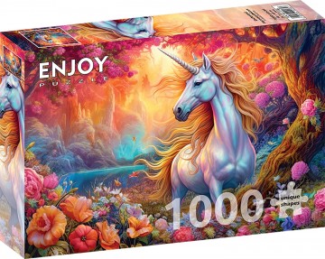 Enjoy Puzzle - Enchanted Harmony Unicorn - 1000 Stukjes 2