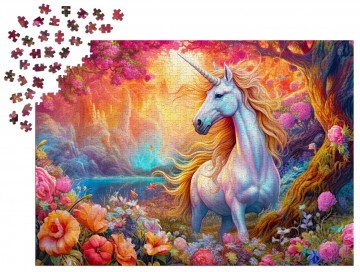 Enjoy Puzzle - Enchanted Harmony Unicorn - 1000 Stukjes 6