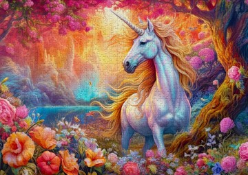 Enjoy Puzzle - Enchanted Harmony Unicorn - 1000 Stukjes 3