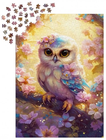 Enjoy Puzzle - Gentle Owl - 1000 Stukjes 3