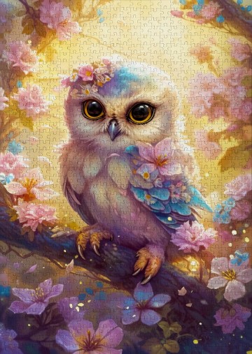 Enjoy Puzzle - Gentle Owl - 1000 Stukjes 4