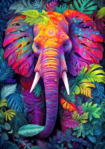 Enjoy Puzzle - Disguised Elephant - 1000 Stukjes