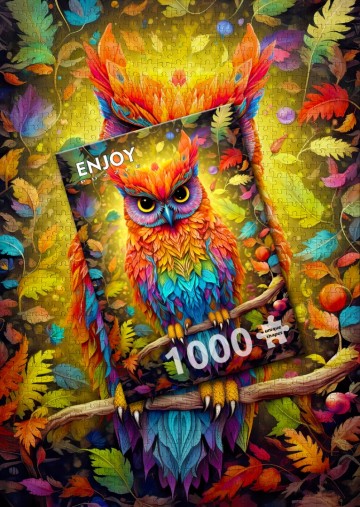 Enjoy Puzzle - Autumnal Owl - 1000 Stukjes 6