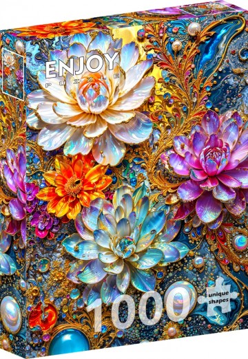 Enjoy Puzzle - Pearlescent Waterlilies - 1000 Stukjes 2