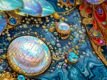 Enjoy Puzzle - Pearlescent Waterlilies - 1000 Stukjes 4