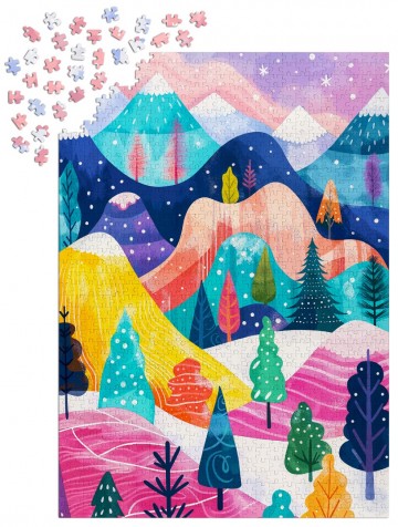 Enjoy Puzzle - Winter's Palette - 1000 Stukjes 6