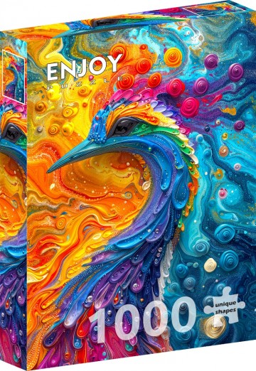 Enjoy Puzzle - Marble Feathers - 1000 Stukjes 2