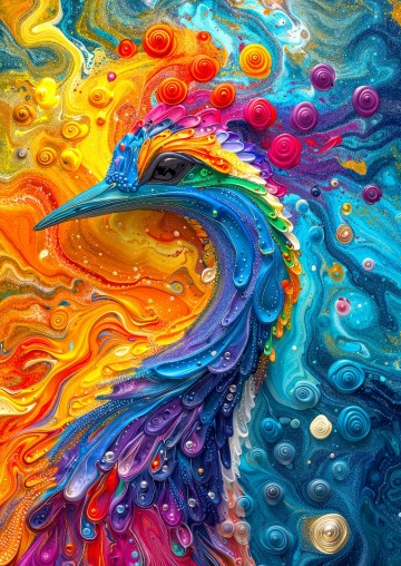 Enjoy Puzzle - Marble Feathers - 1000 Stukjes