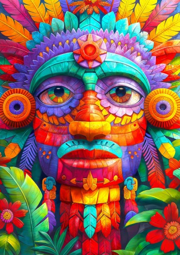 Enjoy Puzzle - Floral Totem - 1000 Stukjes