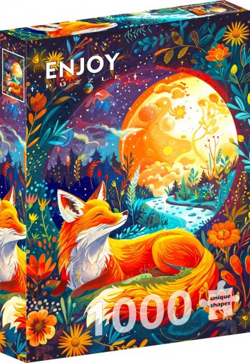 Enjoy Puzzle - Moon Fox - 1000 Stukjes 2
