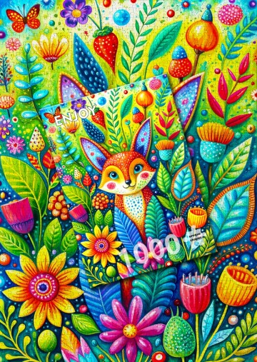 Enjoy Puzzle - Garden's Guest - 1000 Stukjes 6