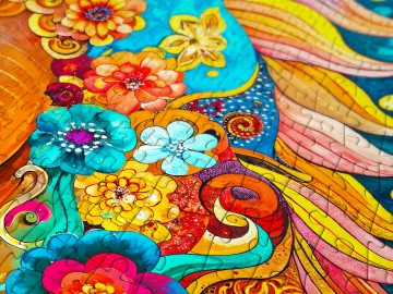 Enjoy Puzzle - Blooming Mane - 1000 Stukjes 4