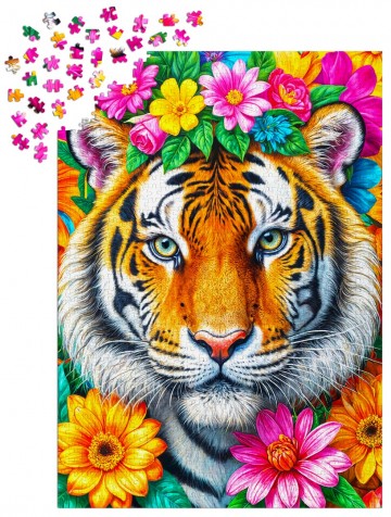 Enjoy Puzzle - Stripes and Blooms - 1000 Stukjes 6