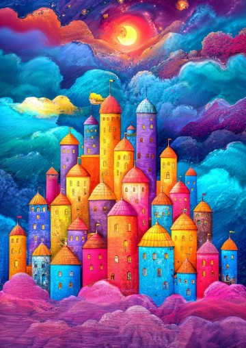 Enjoy Puzzle - Clouds Fortress - 1000 Stukjes