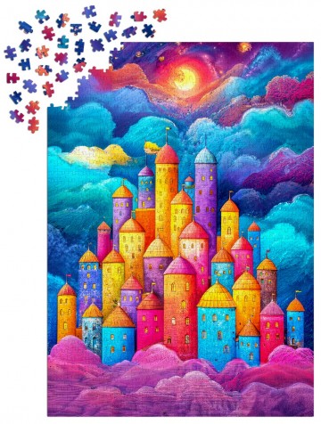Enjoy Puzzle - Clouds Fortress - 1000 Stukjes 5