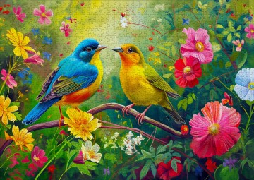 Enjoy Puzzle - Lovebirds Duet - 1000 Stukjes 3