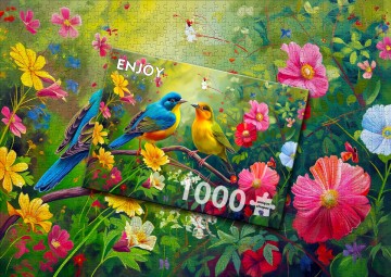 Enjoy Puzzle - Lovebirds Duet - 1000 Stukjes 6