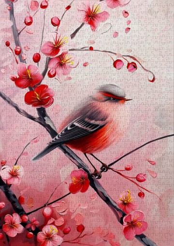 Enjoy Puzzle - Ruby Songbird - 1000 Stukjes 3