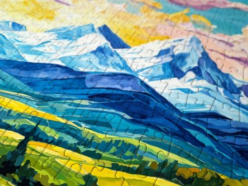 Enjoy Puzzle - Flowered Valley - 1000 Stukjes 4