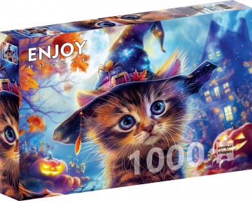 Enjoy Puzzle - Little Witch Cat - 1000 Stukjes 2