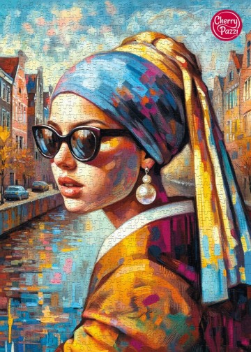 CherryPazzi - Girl With a Pearl - 1000 Stukjes 4