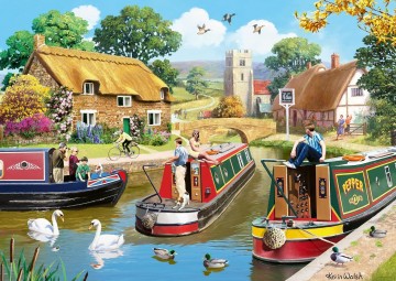 Ravensburger - A Busy Day on the Canal - 1000 Stukjes