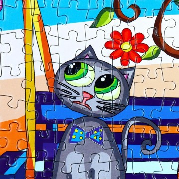 JaCaRou Puzzles - A Meowsical Concert - 1000 Stukjes 4