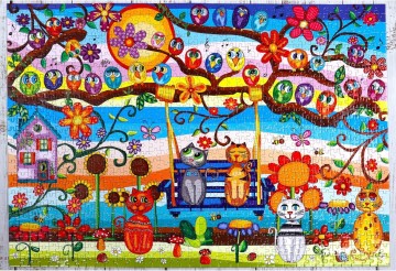 JaCaRou Puzzles - A Meowsical Concert - 1000 Stukjes 3