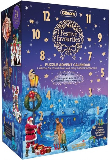 Gibsons - Advent Calendar - Festive Favourites - 24 Puzzeltjes