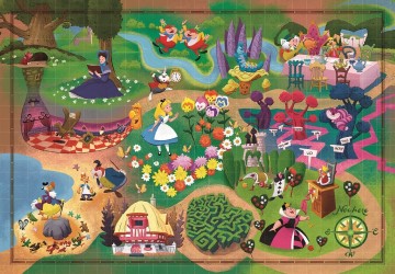 Clementoni - Alice in Wonderland (Story Maps) - 1000 Stukjes