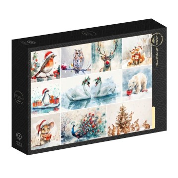 Grafika - Animaux à Noël - 1000 Stukjes 2