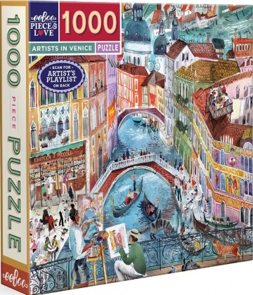 EeBoo - Artists in Venice - 1000 Stukjes 2