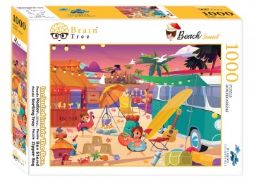 Brain Tree - Beach Sunset - 1000 Stukjes 2