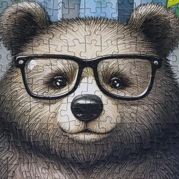 Delfy Puzzle - Bear's Storytime Circle - 1000 Stukjes 4