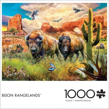 Buffalo Games - Bison Rangelands - 1000 Stukjes Schade 3