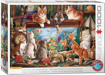 Eurographics - Cats by the Aquarium - 1000 Stukjes 2