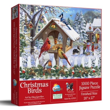 SunsOut - Christmas Birds - 1000 Stukjes 2